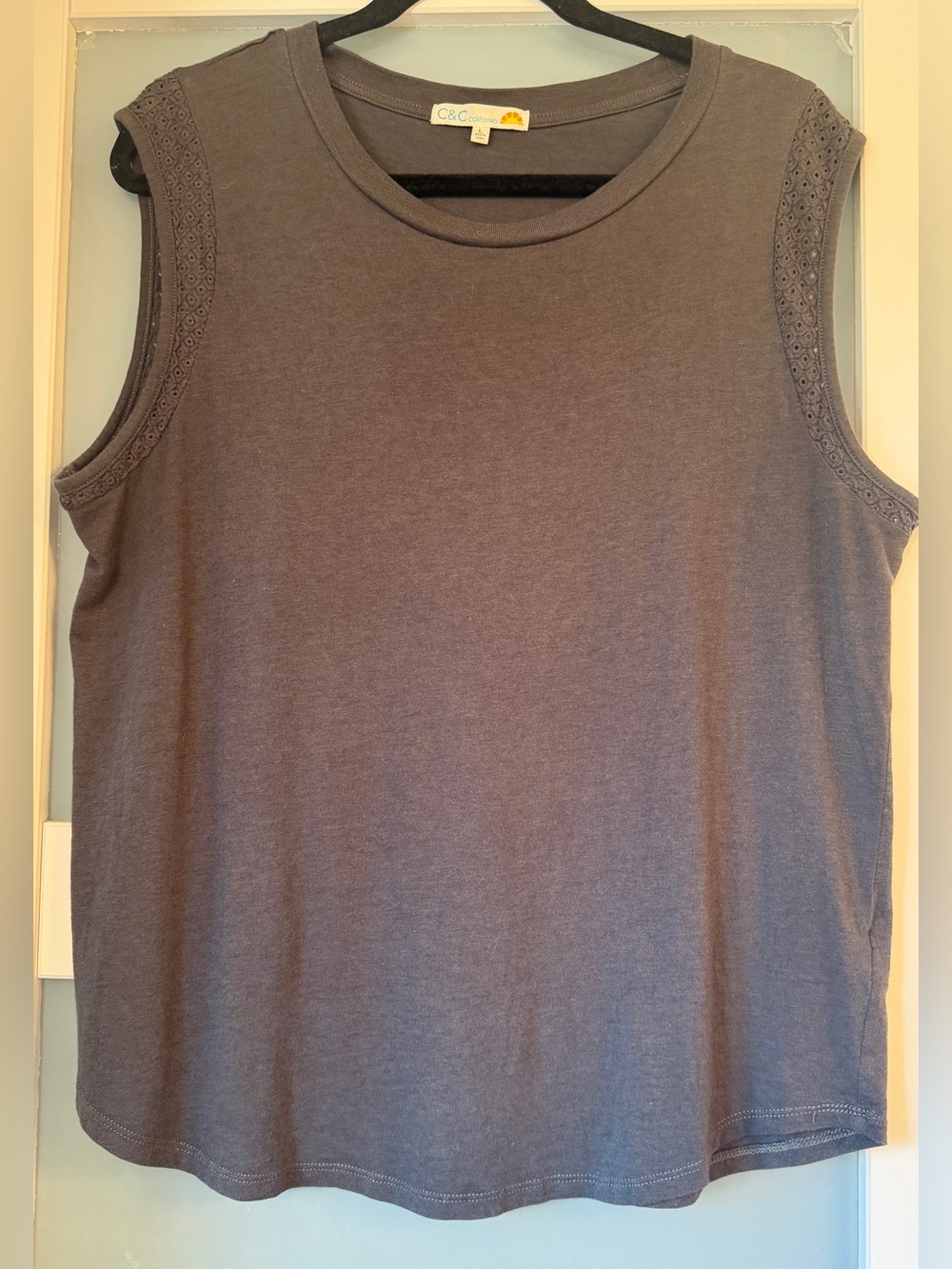C&C California Gray Sleeveless Top